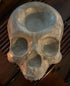 Concrete Skull Tea Light Holder