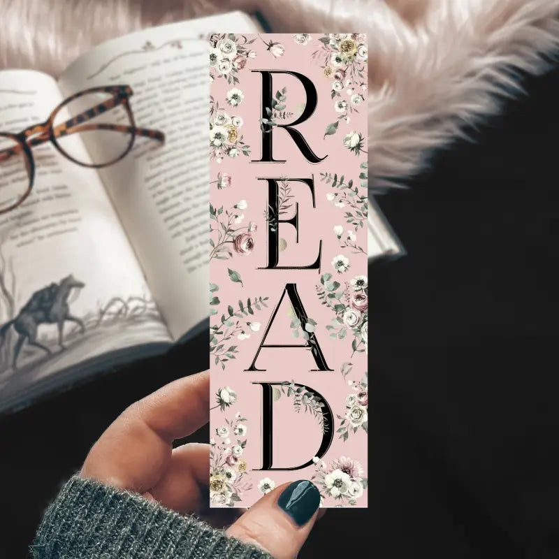 Pink Floral Bookmark