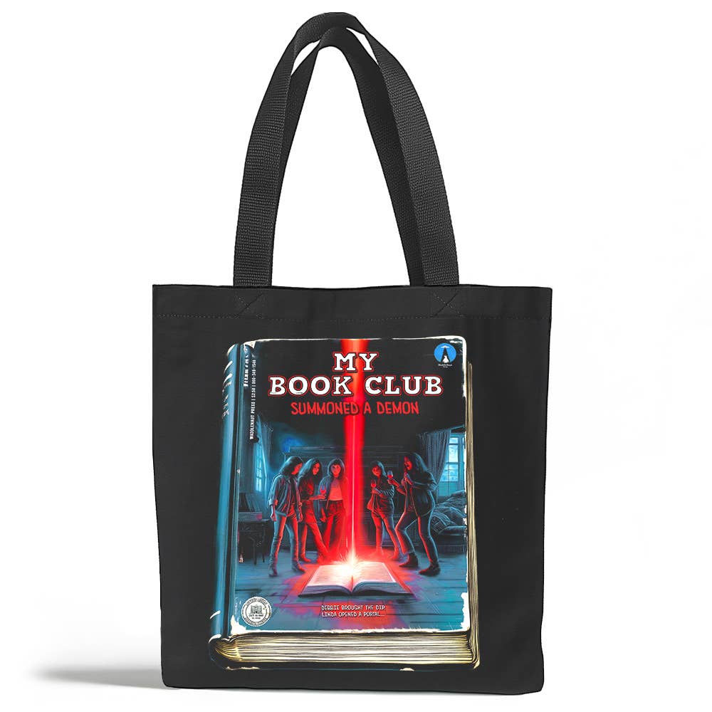 Funny Horror Book Club Tote Bag