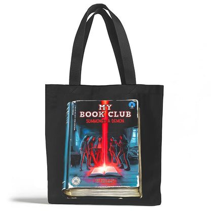 Funny Horror Book Club Tote Bag