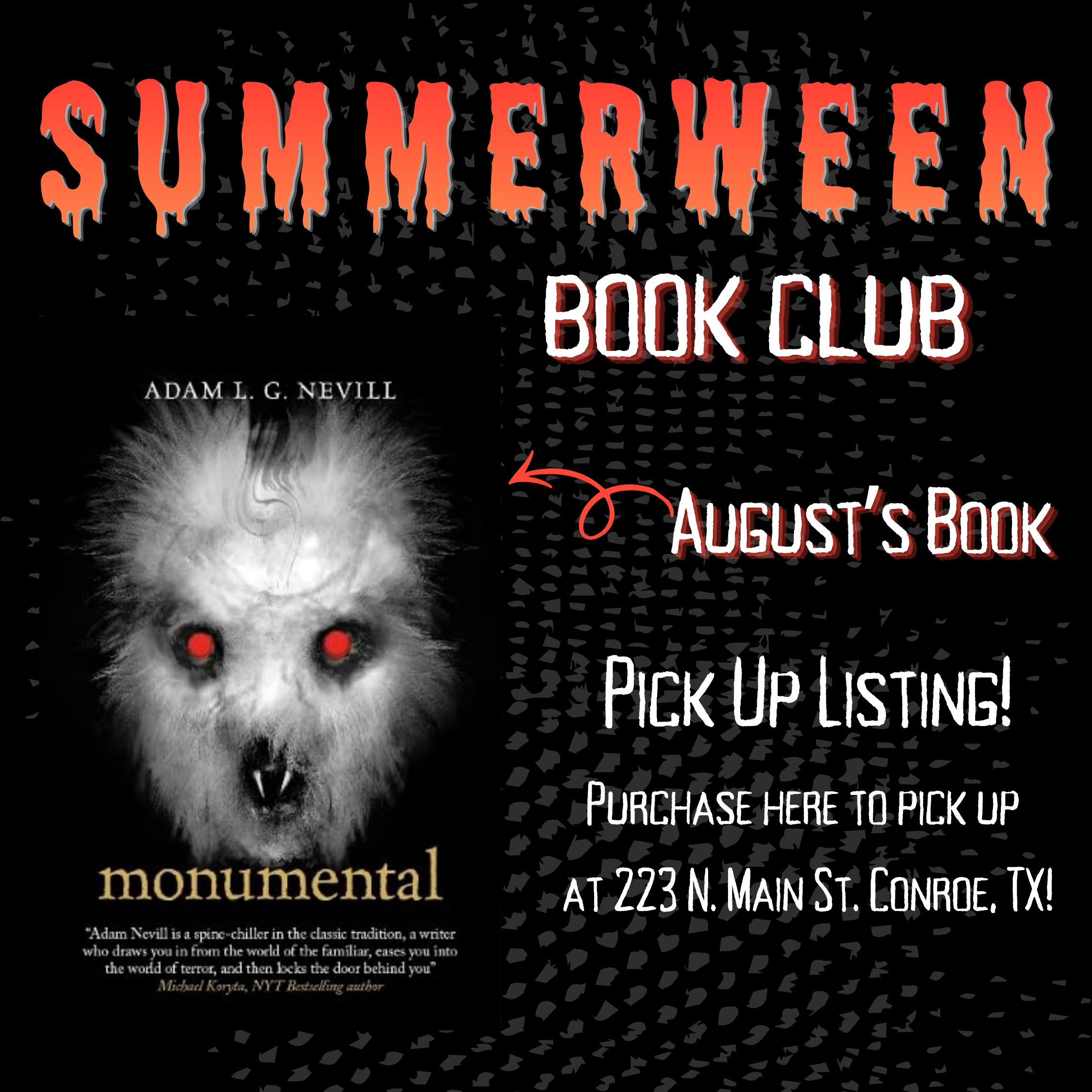 Summerween Book Club *PICK UP* | August&