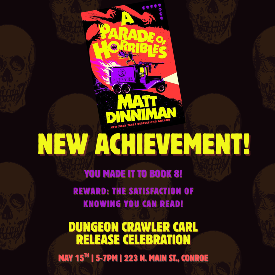 Dungeon Crawler Carl {A Parade of Horribles} Release Celebration