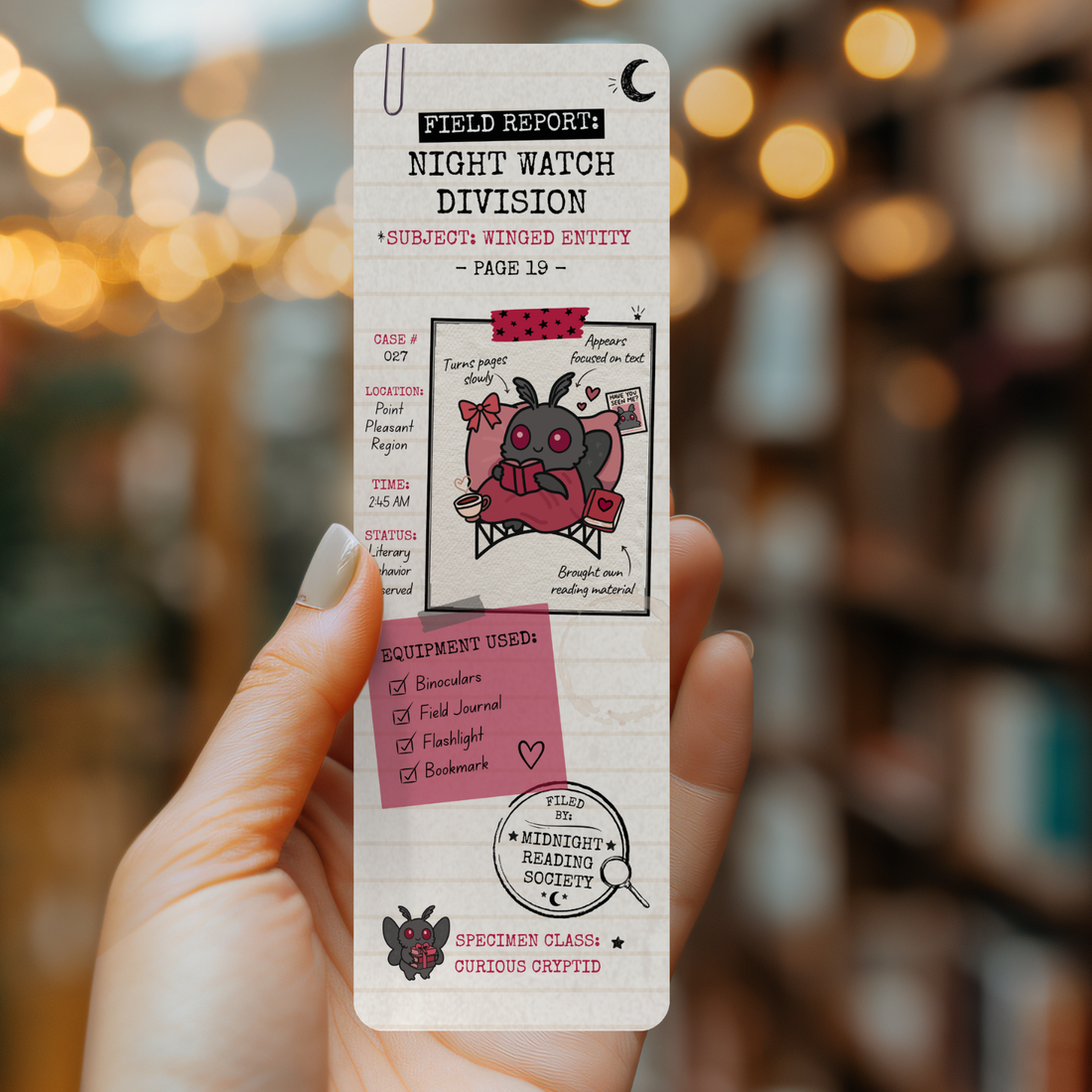 Night Watch Division Bookmark | Cryptid Reader
