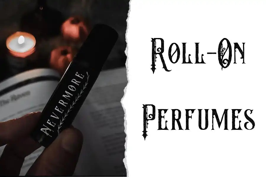 Black roll-on perfume bottle.