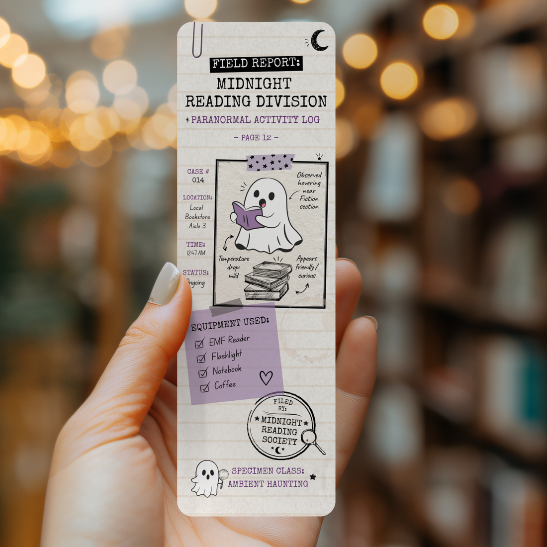 Midnight Reading Division Bookmark | Paranormal Reader