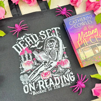 Dead Set On Reading Tote Bag