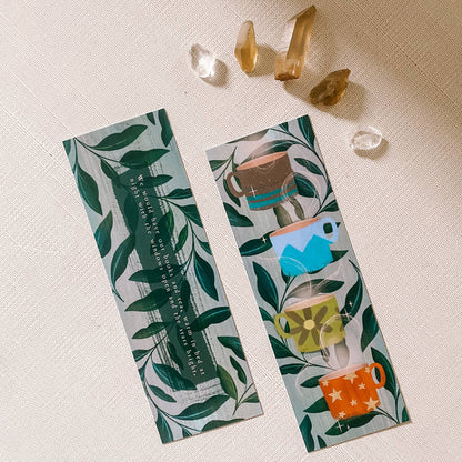 Bookmark: Books and Tea - Literary Quote