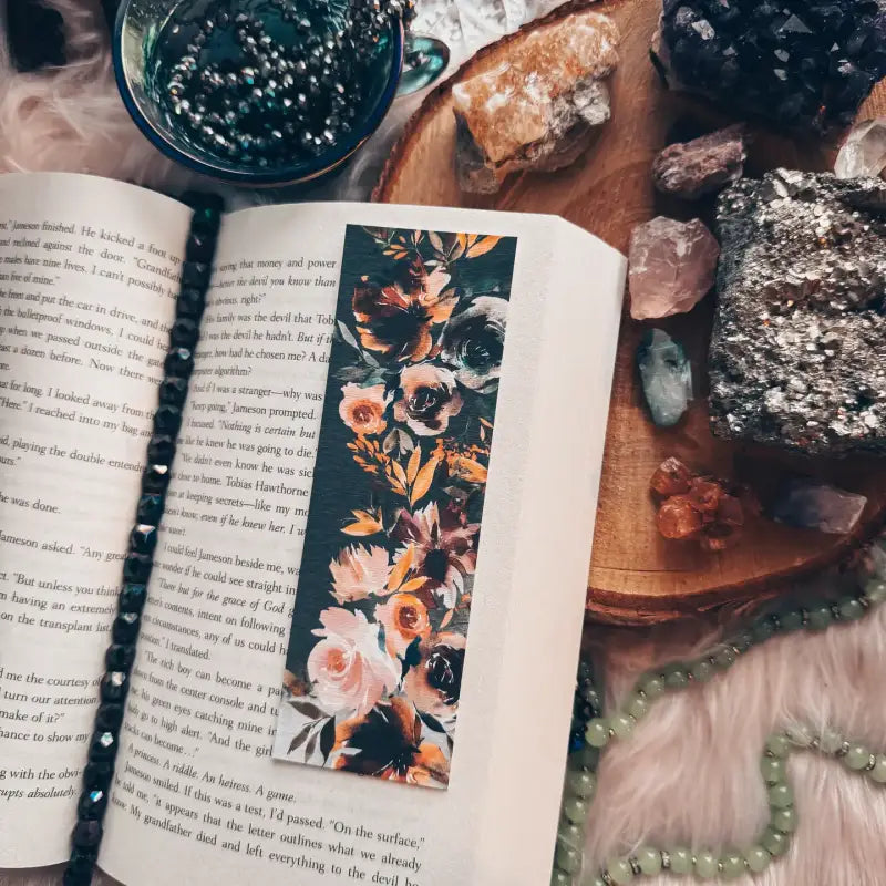 Earth Tone Floral Bookmark