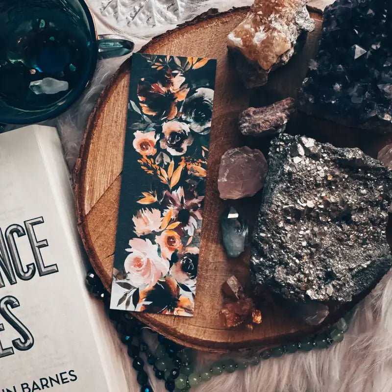 Earth Tone Floral Bookmark