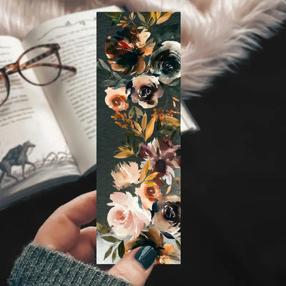 Earth Tone Floral Bookmark