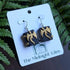 Gold Dragon Book Dangle Earrings