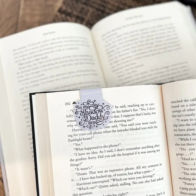 In My Shadow Daddy Era Magnetic Bookmark - White