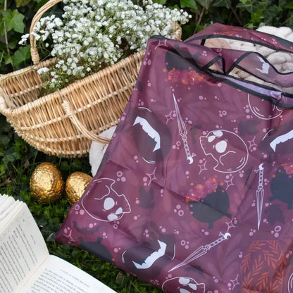 Maroon Magic Foldable Tote Bag
