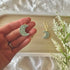 Moon Mandala Earrings Moon Clay Earrings Moon Earrings - Green