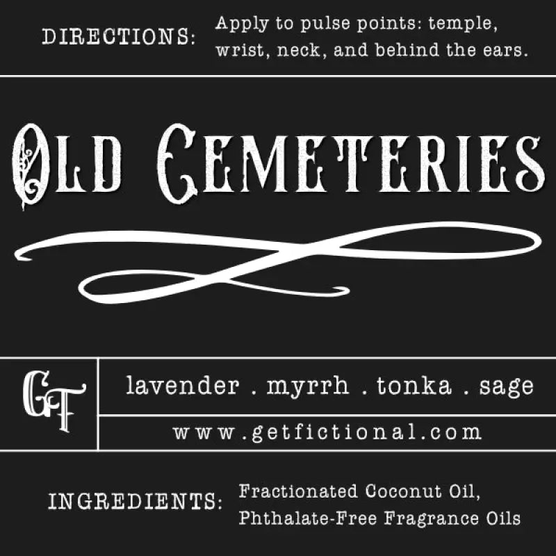 Old Cemeteries Roll-on Perfume - Get Fictional