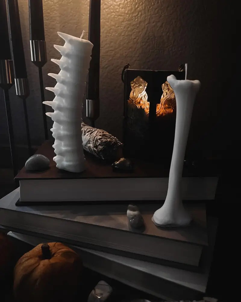 Spine &amp; Bone Candlesticks - Get Fictional