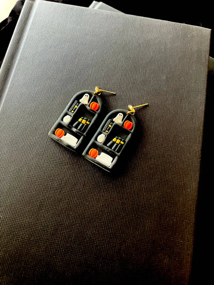 Spooky Bookshelf Earrings