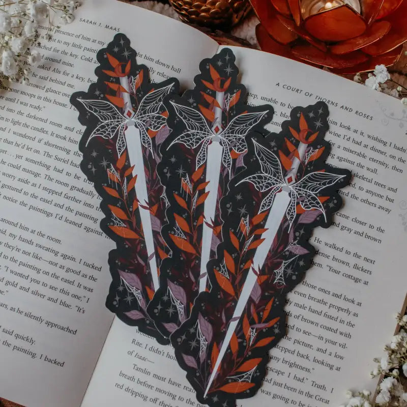 Spooky Faerie Dagger Halloween Die-Cut Bookmark
