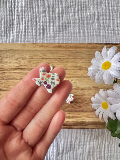 Texas Clay Earrings - hoop