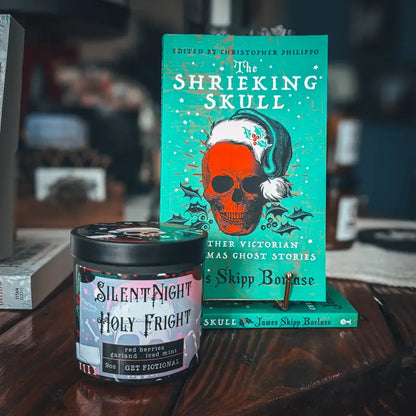 The Shrieking Skull by James Skipp Borlase + Silent Night. Holy Fright. Candle