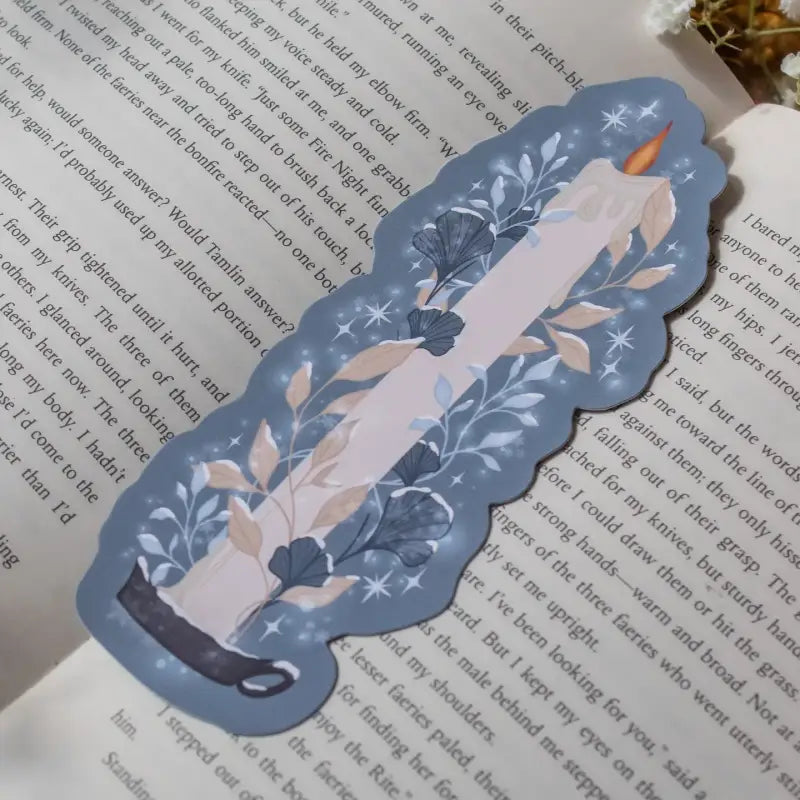 Winter Wonderland Candle Stick Die-Cut Bookmark