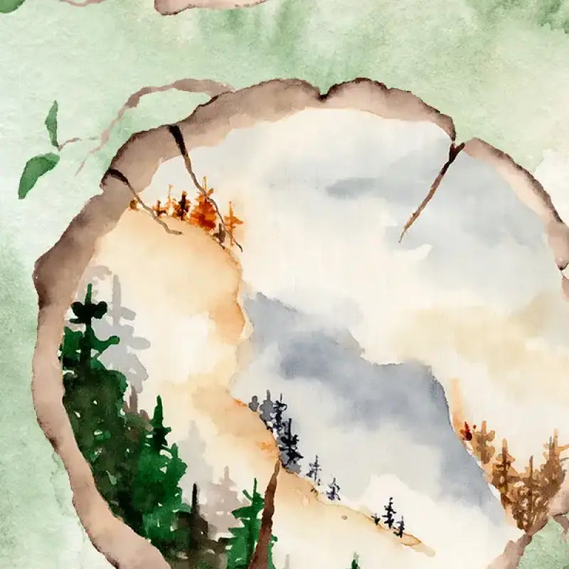 Woodland Landscape Slices Bookmark