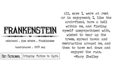 Frankenstein - Get Fictional
